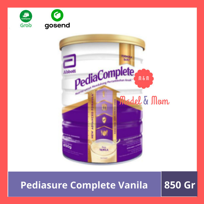 

Pediasure Complete / Pediacomplete Vanila 850 Gr Gojek Grab Only