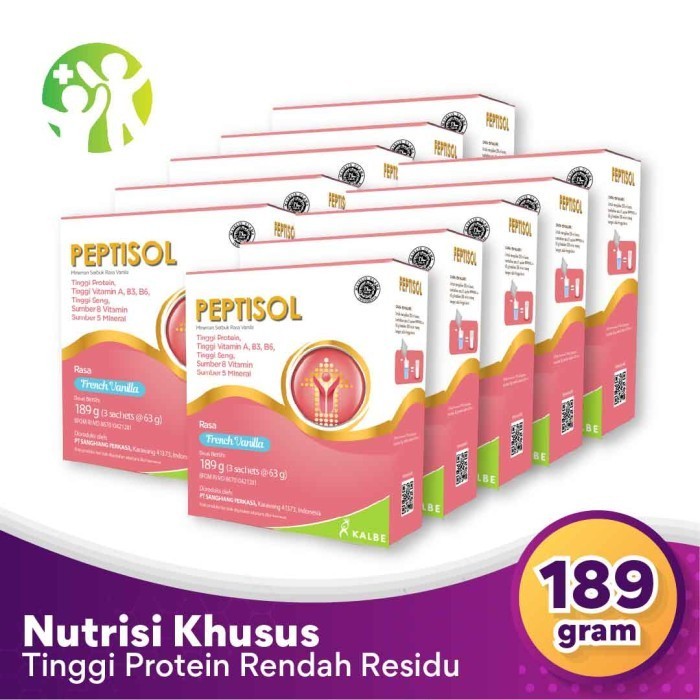 

Bundle 10 Box Peptisol - Nutrisi Tinggi Protein Rendah Residu