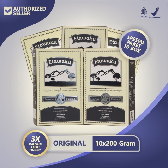 

Etawaku Platinum Original Atasi Masalah Pernapasan Dan Tulang 10 Box