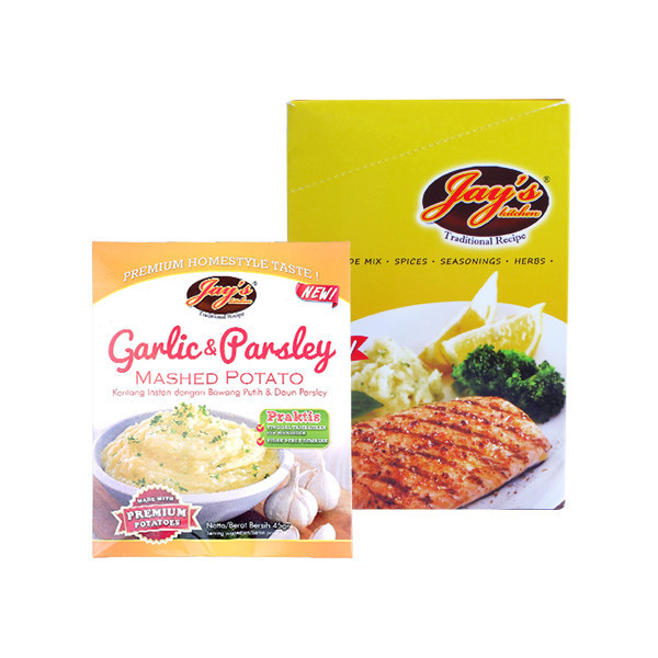 

MURAH Jay's Mashed Potato Garlic & Parsley - Box Isi 10