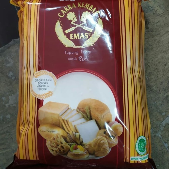 

BRG BARU bogasari cakra kembar emas roti 5kg