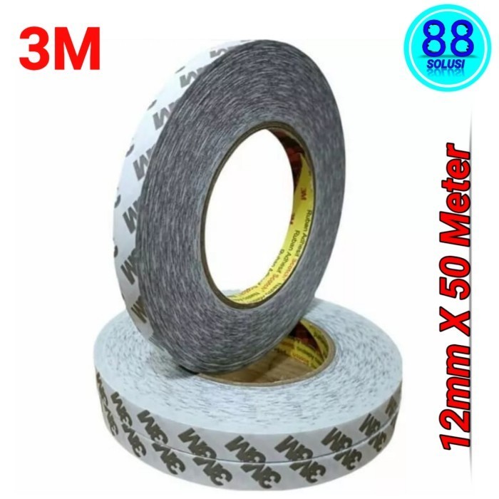 

JUAL Double tape tisu 3M 9075i Original Super Kuat Serbaguna 12mm X 50 Mtr