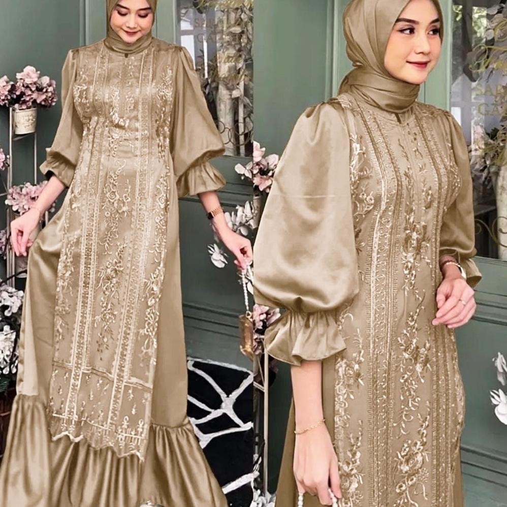 Sonya Dress L Xl | Gamis Pesta Brokat Terbaru Model Baju Bridesmaid Simple Tapi Mewah 2023