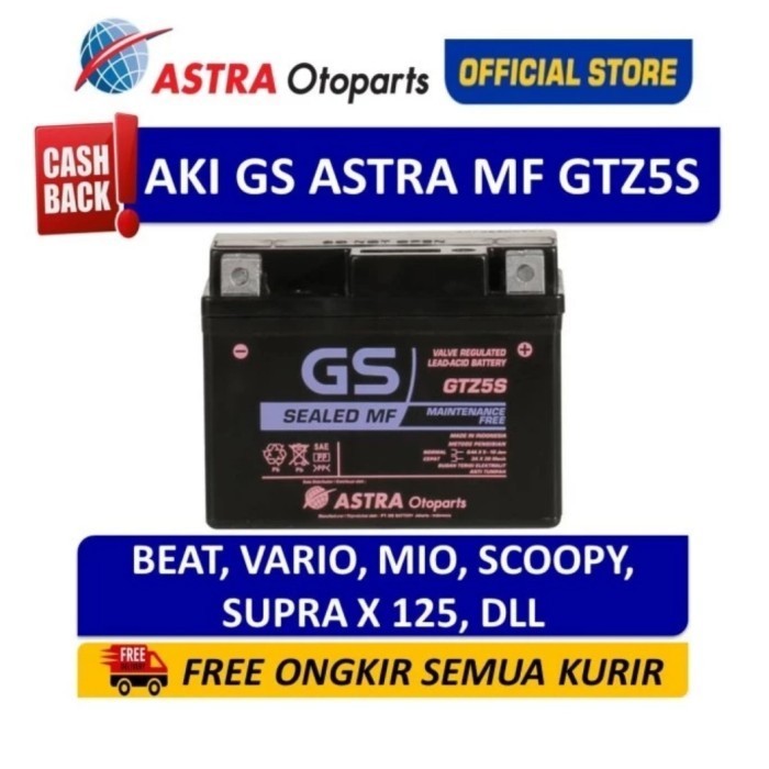 AKI MOTOR BEAT KARBU BEAT FI SCOOPY VARIO 110 SPACY GS ASTRA GTZ5S ORI