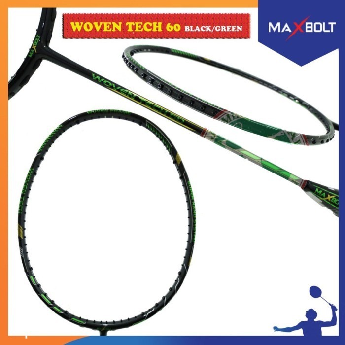 Maxbolt Woven Tech 60 Raket Badminton Original