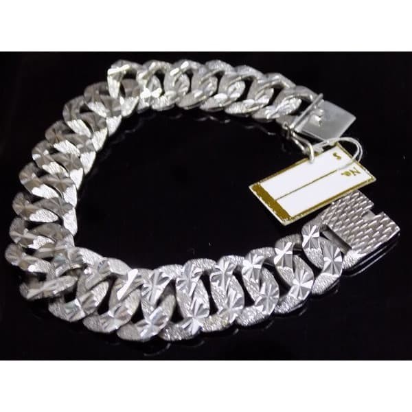 Gelang Pria Dan Wanita Emas Putih 750 Asli