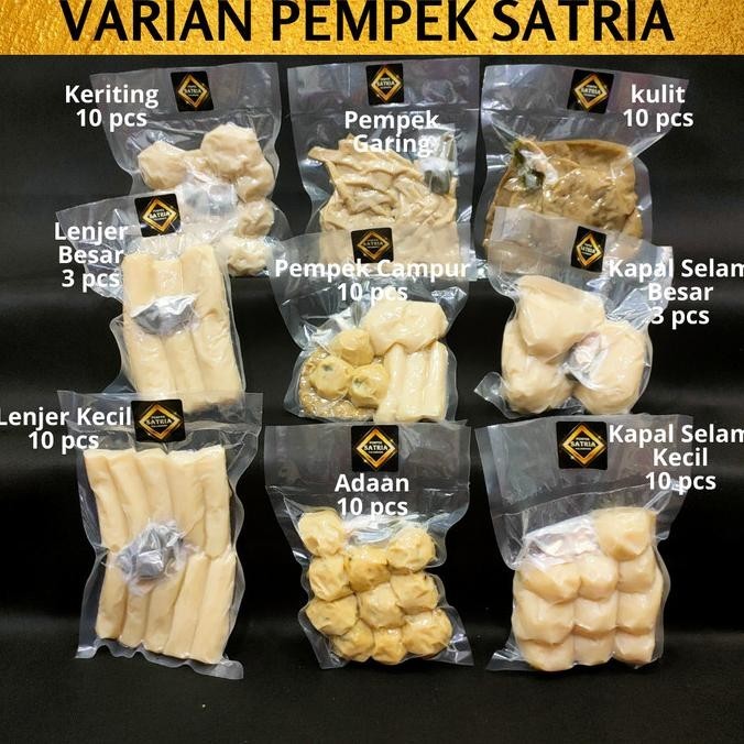 

Mpek Empek Pempek Satria Palembang Kapal Selam Telor Besar Frozen Beku P83G