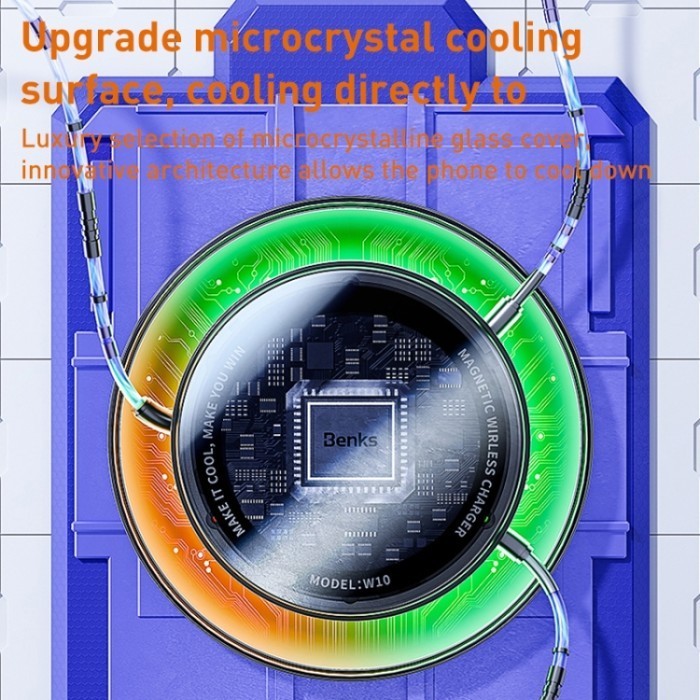 Benks W10 Wireless Charger Fast Cooling For Phone