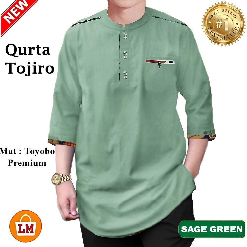 Swwetcorner LOBBY MODE Baju Koko Pria Muslim QURTA TOJIRO bahan Toyobo Premium 23151 23153 23155 231