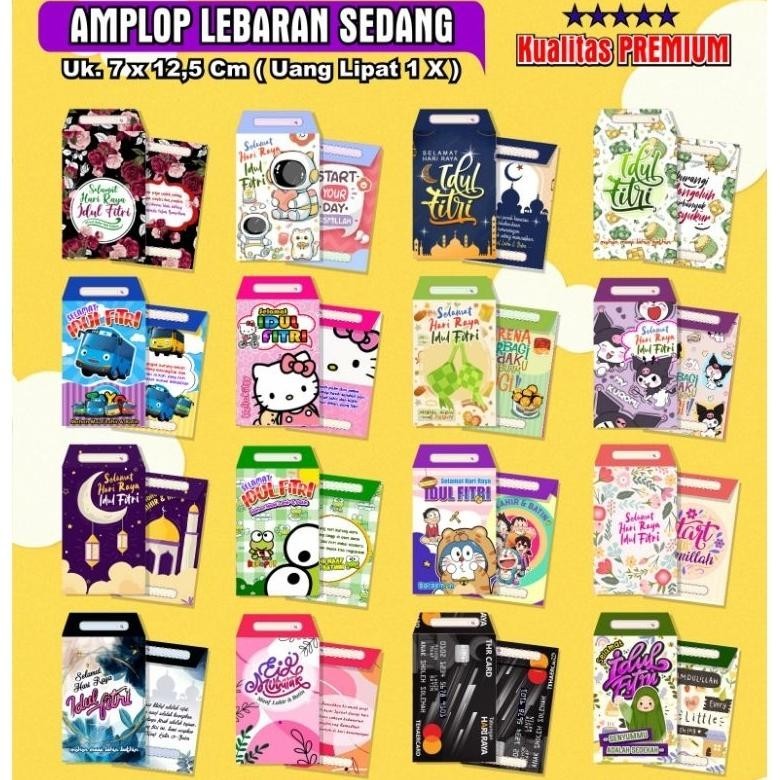 

New Arrival Amplop Lebaran Tebal Premium (Isi 10 Pc) Uk 7X12,5 Kualitas Premium Grosir Jaminan Mutu