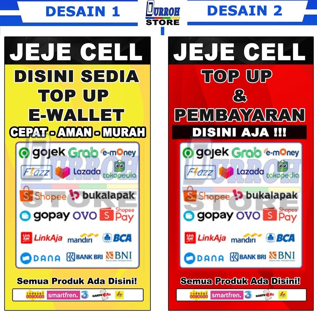 Spanduk / Usaha Top Up E-Wallet