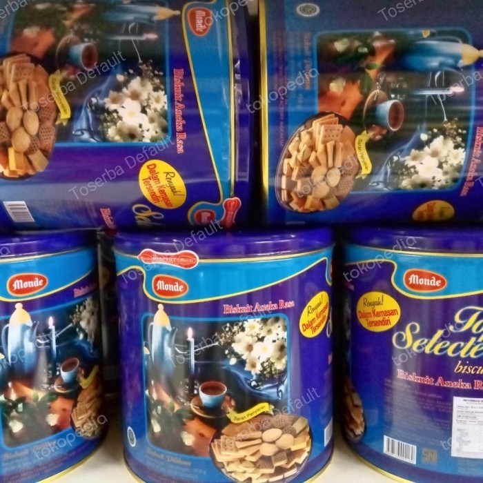 

@=@=@=@=] [1 KARTON = 6 Kaleng @450 gram] Monde Top Selected Biscuit 450gram