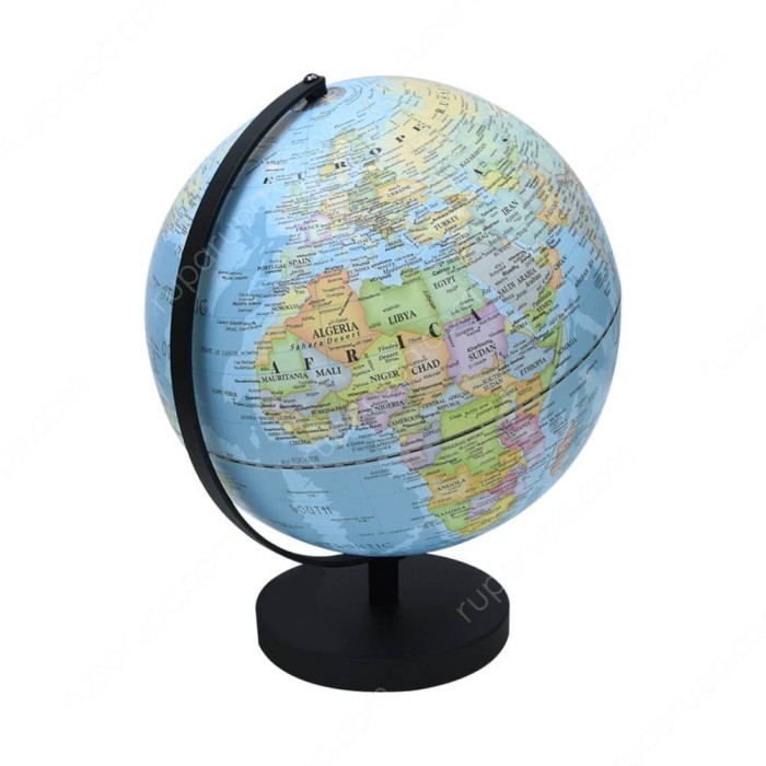 Globe Mini 30Cm Dengan Lampu/Peta Dunia/Political Map