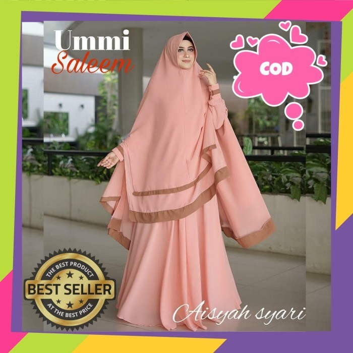 Gamis Hitam GAMIS WANITA DEWASA DRESS TERBARU MODERN BAJU CEWEK MUSLIM MURAH KEREN - Abu-abu