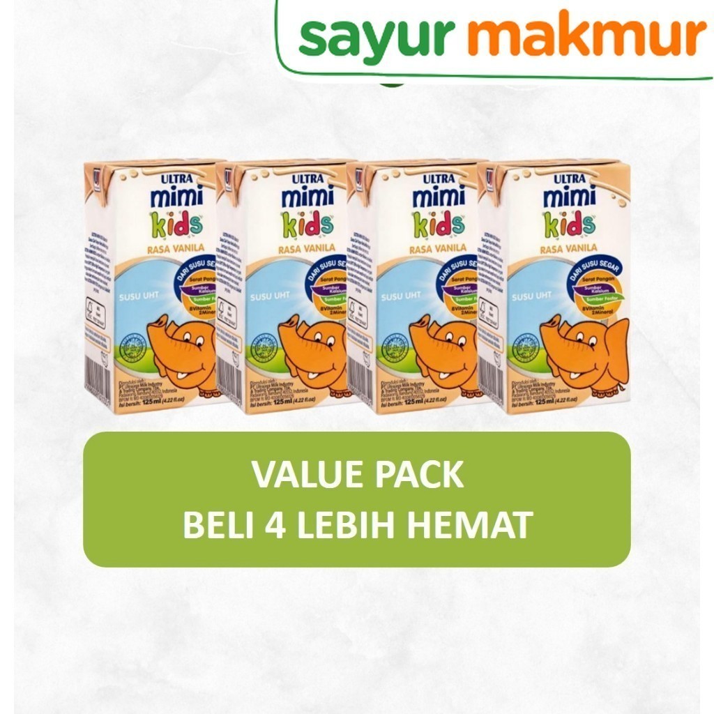 

Bundle 4x Ultra Mimi UHT Vanila 125 ml