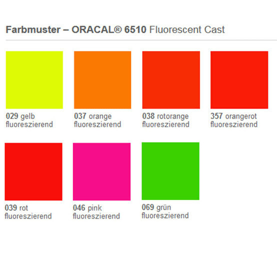 Baru Oracal 6510 Fluorescent Sticker Vinyl Stabilo Best Quality