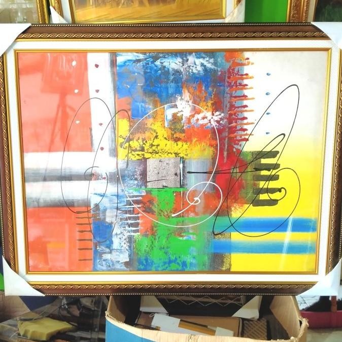 Lukisan Kanvas Abstrak