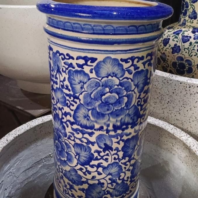 Vas Bunga Besar / Keramik China Tinggi 50Cm