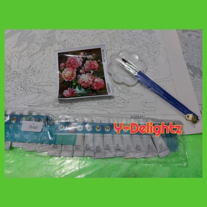 

Diy Painting By Number - Flowers 16