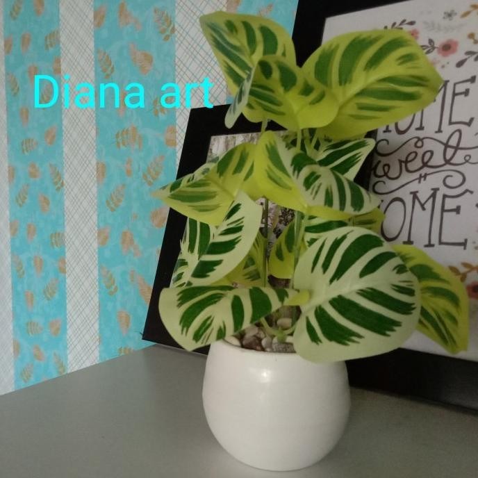Tanaman Hias Aglonema/Daun Tiruan/Bunga Hias Artificial Murah