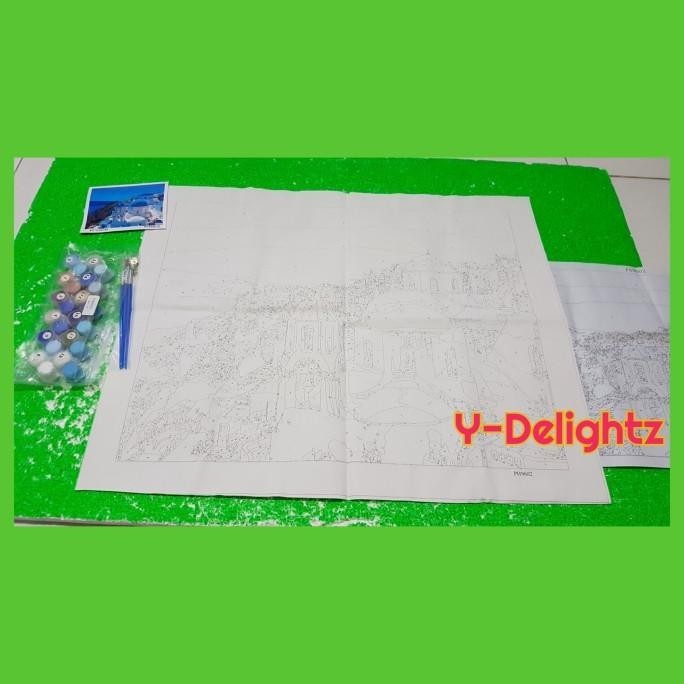 

Diy Painting By Number - Santorini 3