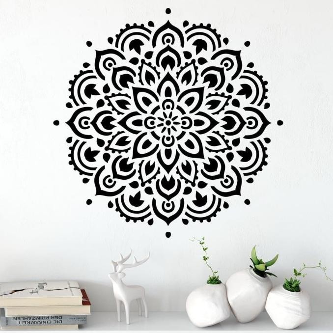 

Stencil Dinding, Wall Stencil, Mandala Stencil, Stencil Bulat