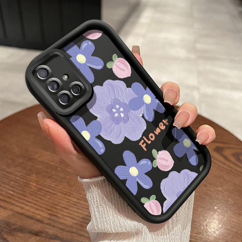 Casing Hp Samsung Galaxy A71 Case Casing lunak anti drop silikon HP ponsel bunga Kesing