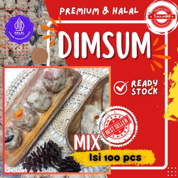 

Uinn - Frozen Food Dimsum Ayam Mix Toping Premium Dan Halal Isi 100 Pcs