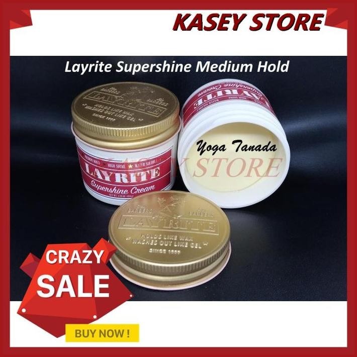 POMADE LAYRITE SUPERSHINE SUPERSHINE LIGHT WATERBASED 4 OZ (FREE SISIR POMADE MURAH BEST PRODUCT