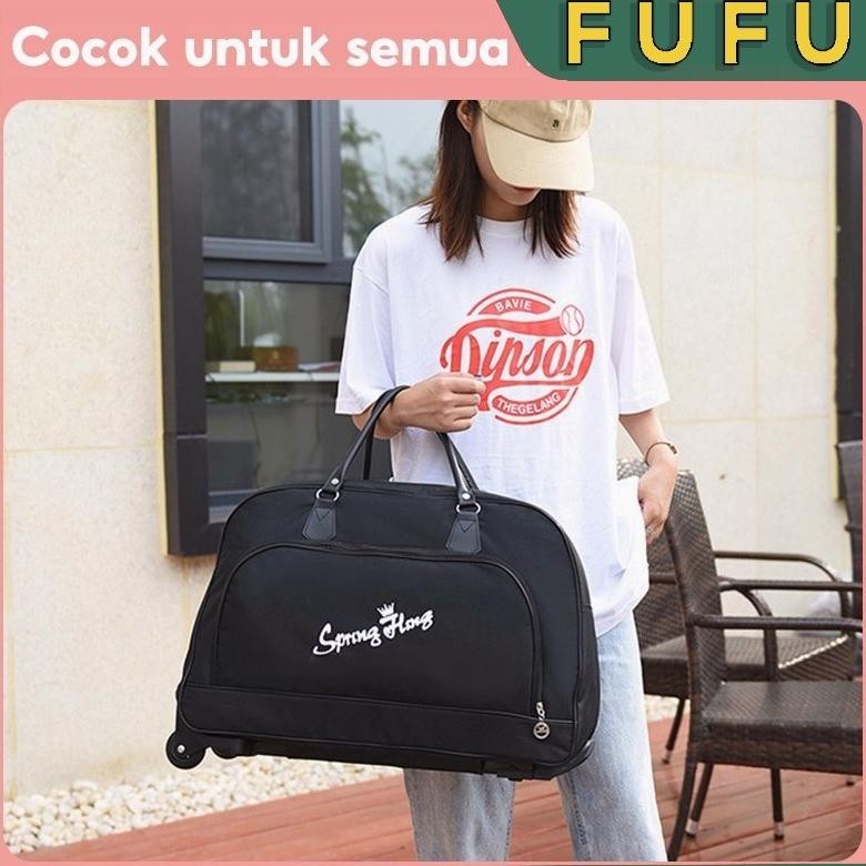 Ctry FUFU Tas travel trolley/Tas penyimpanan kapasitas besar/Tas perjalanan/tas travelling/Koper/tas