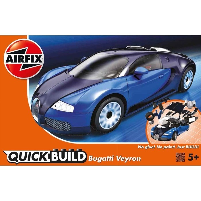 AirFix QuickBuild Bugatti Veyron 1.64 - BLUE