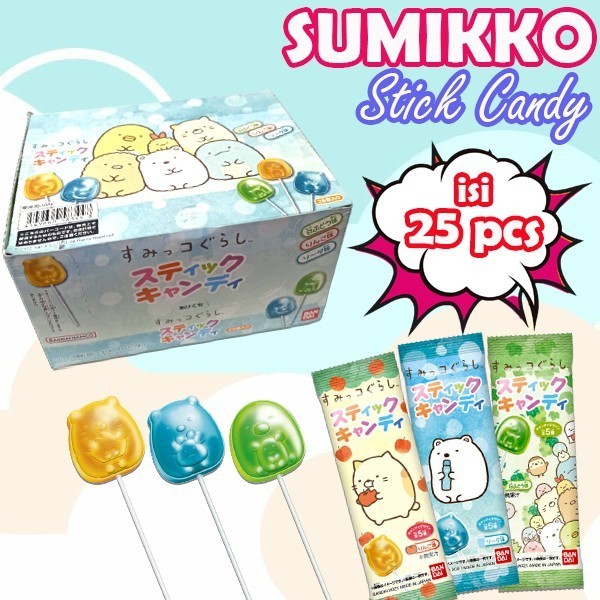 

] Sumikko Gurashi Stick Candy Box (Isi 25 pcs)