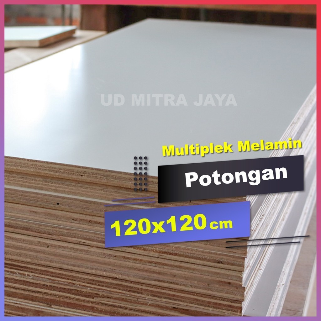 Multiplek melamin 9mm doff  ukuran 120x120
