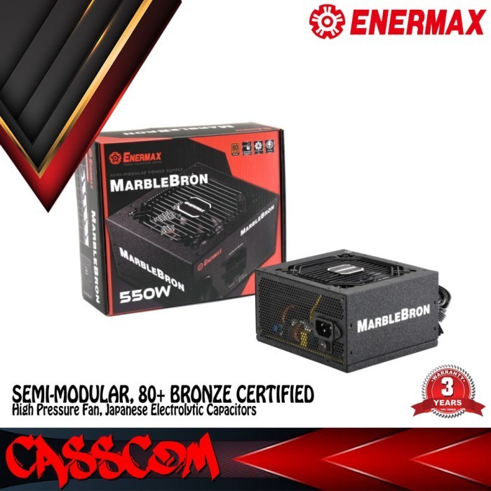 Ready Psu Enermax Marblebron 550W 80+ Bronze Power Supply Semi Modular