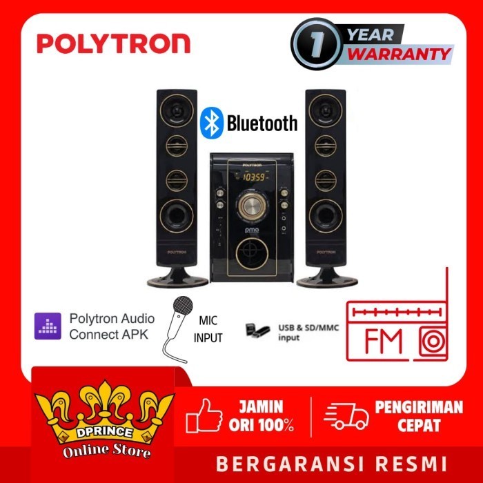 POLYTRON 9526 Multimedia Bluetooth Speaker PMA9526 Radio PMA 9526 /B