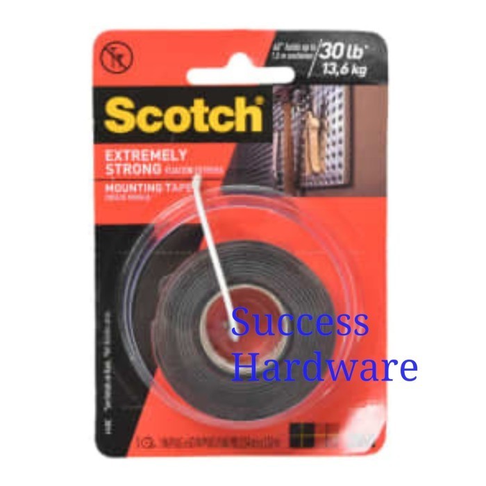 

HOT PROMO SCOTCH DOUBLE TAPE EXTREMELY STRONG 13.6KG EXTREME STRONG MOUNTING 1IN