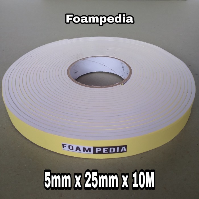 

DISKON Single Foam Tape Putih 5 mm x 25 mm x 10 M