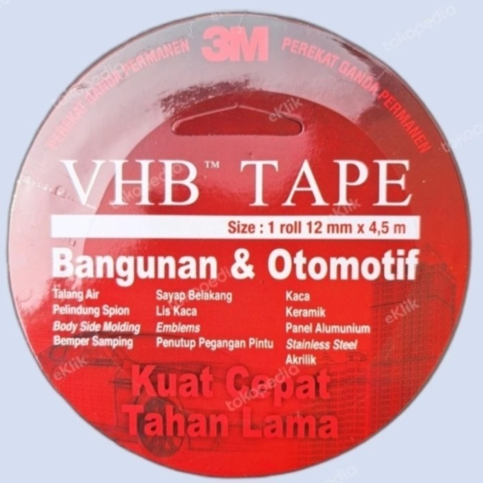 

HARGA DISKON Double tape 3M original VHB 4900 perekat emblem mobil