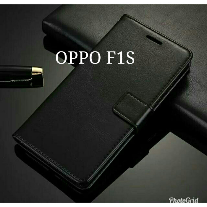 Oppo F1S Sarung Hp Flip Cover Wallet Case Casing Kulit Oppo F1S