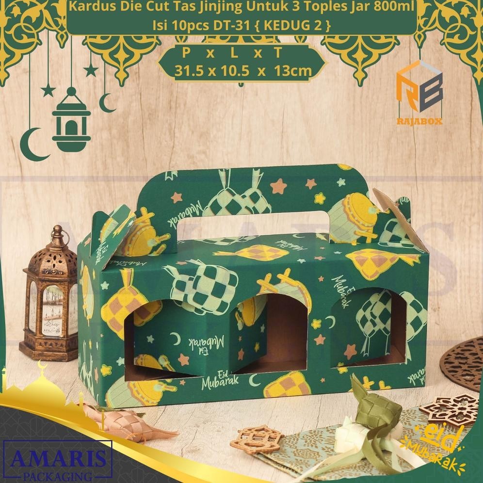 

Belanja Cerdas" Kardus Die Cut Tas Jinjing Isi 3 Toples Jar (UKURAN TOPLES 10CM DAN TINGGI 12CM) DT-31 Amaris Packaging ||