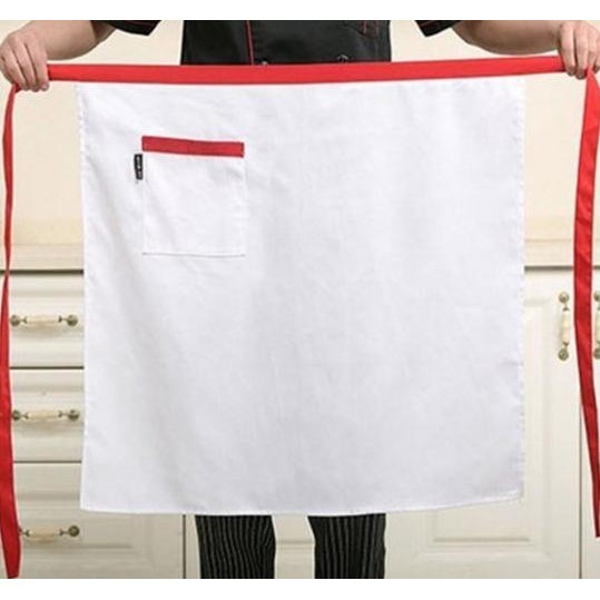 Terjangkau APRON MINI CELEMEK WAITERS SETENGAH BADAN BAHAN TEBAL LIST - Hitam
