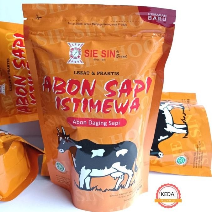 

Abon Sapi Sie Sin 250g Istimewa Abon Sapi Spesial Rasa Ori polos DS