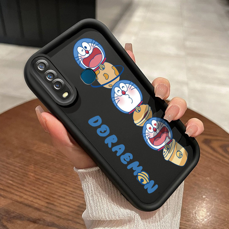 Casing Hp VIVO Y17 Y15 Y12 Y12i Y3 Y3s 2020 Case Kesing ponsel Doraemon HP pelindung silikon Softcas