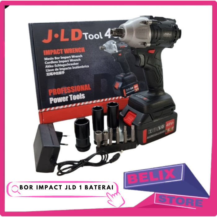 MESIN BOR IMPACT PEMBUKA CVT MOTOR JLD CORDLESS IMPACT WRENCH 48V