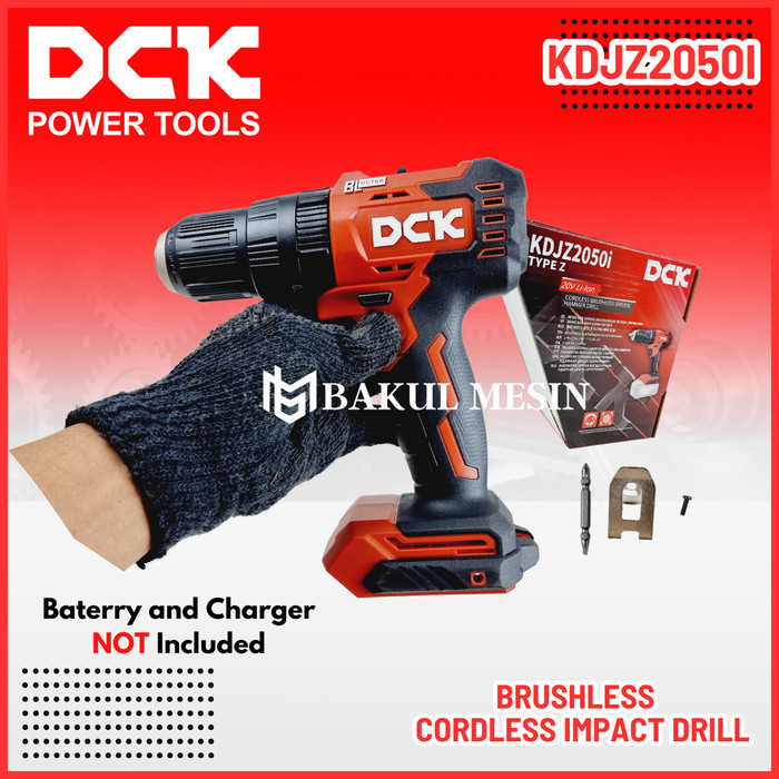DCK KDJZ2050I MESIN BOR BATERAI KDJZ2050IZ CORDLESS IMPACT DRILL