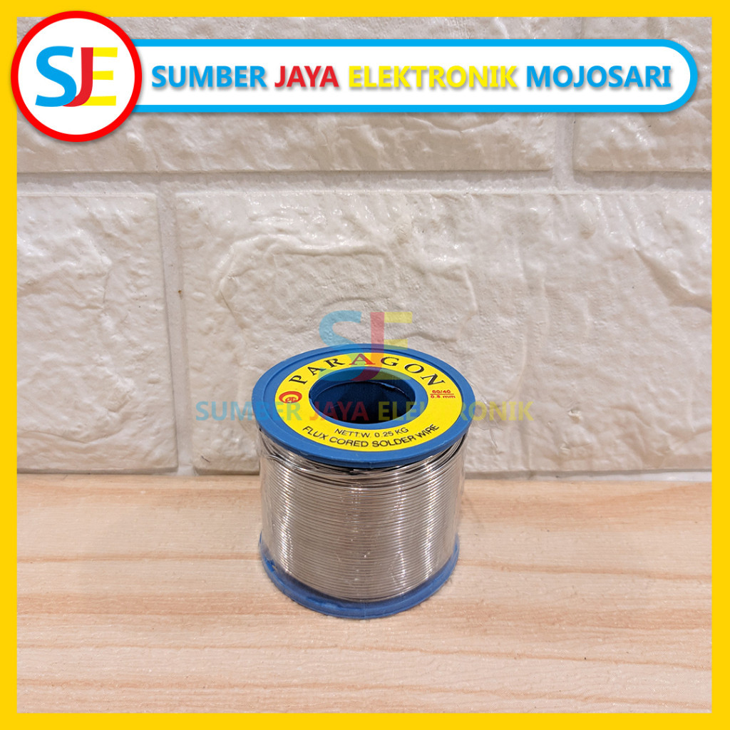 Timah Solder Besar Paragon 0,25kg / Timah Solder Paragon 0,8mm Tenol