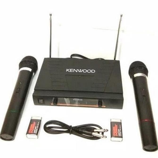 Mic Wireless Double Kenwood KD 606 Microphone Tanpa Kabel