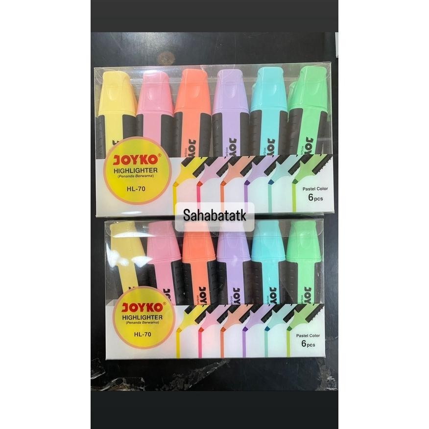 

LNB-1217 JOYKO HIGHLIGTER SATU SET JOYKO STABILO SET WARNA PASTEL (6PCS) Viral