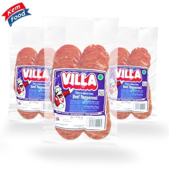 

BEEF PEPPERONI VILLA 225GR BUY 2 GET 3 PROMO TERBATAS AMALANOVY29