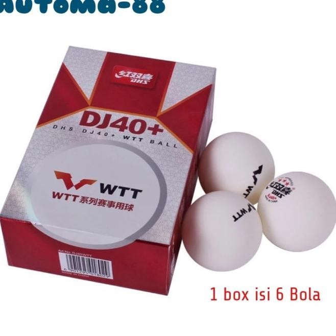 Bola pingpong DHS WTT DJ40+ tenis meja original ori ittf bintang 3 - TOKO SAFFA